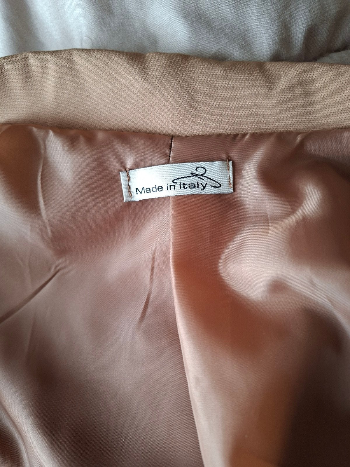 Mooie beige blazer, Made in Italy, Beige, Maat 46/48 (XL) of groter, Nieuw, Ophalen of Verzenden