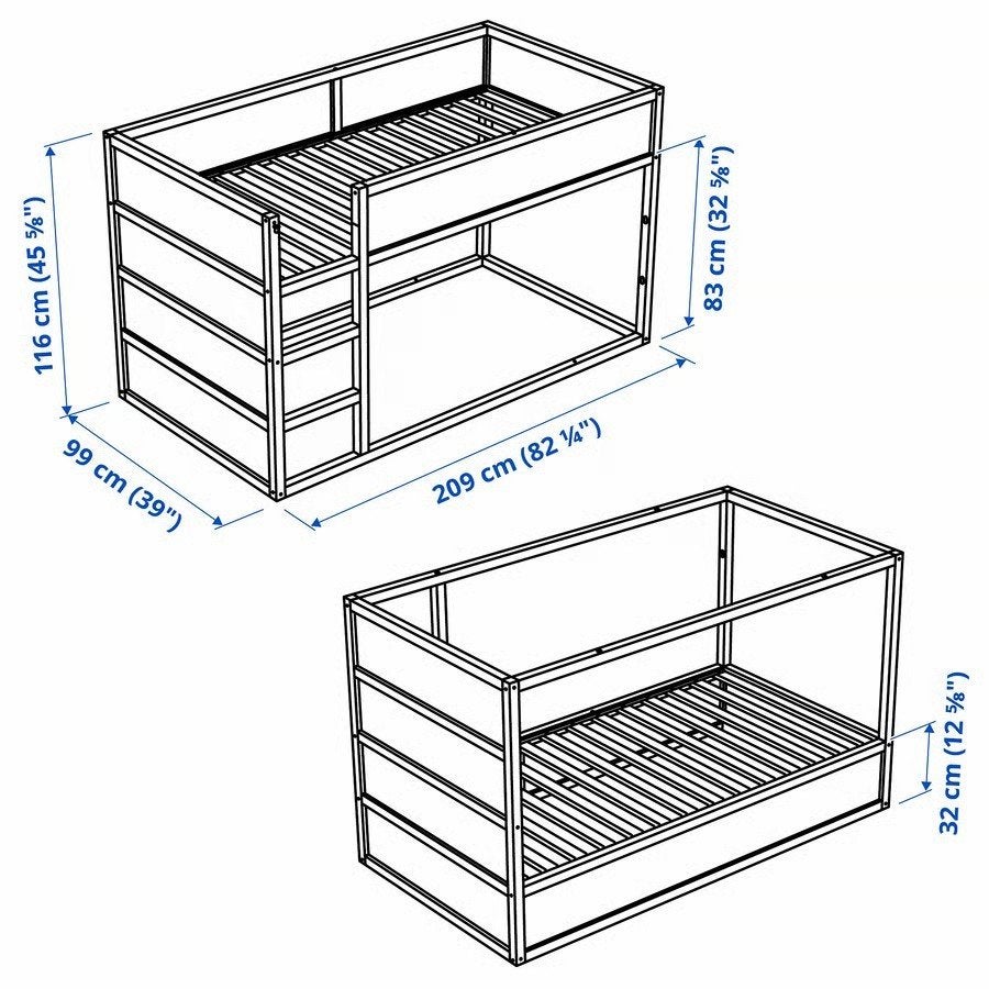 Foto 11 van IKEA KURA Keerbaar bed wit/grenen 90x200 cm ALS NIEUW (2026)