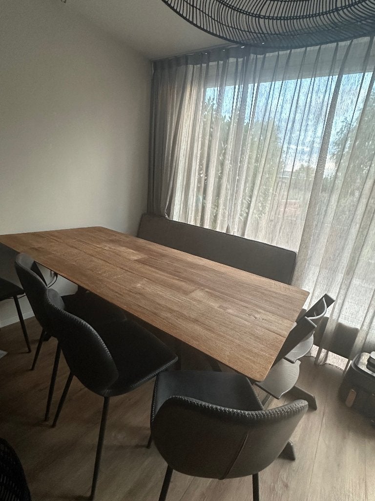 DTP Home eettafel Metropole 200 cm, Ophalen, Gebruikt, Teakhout, 200 cm of meer