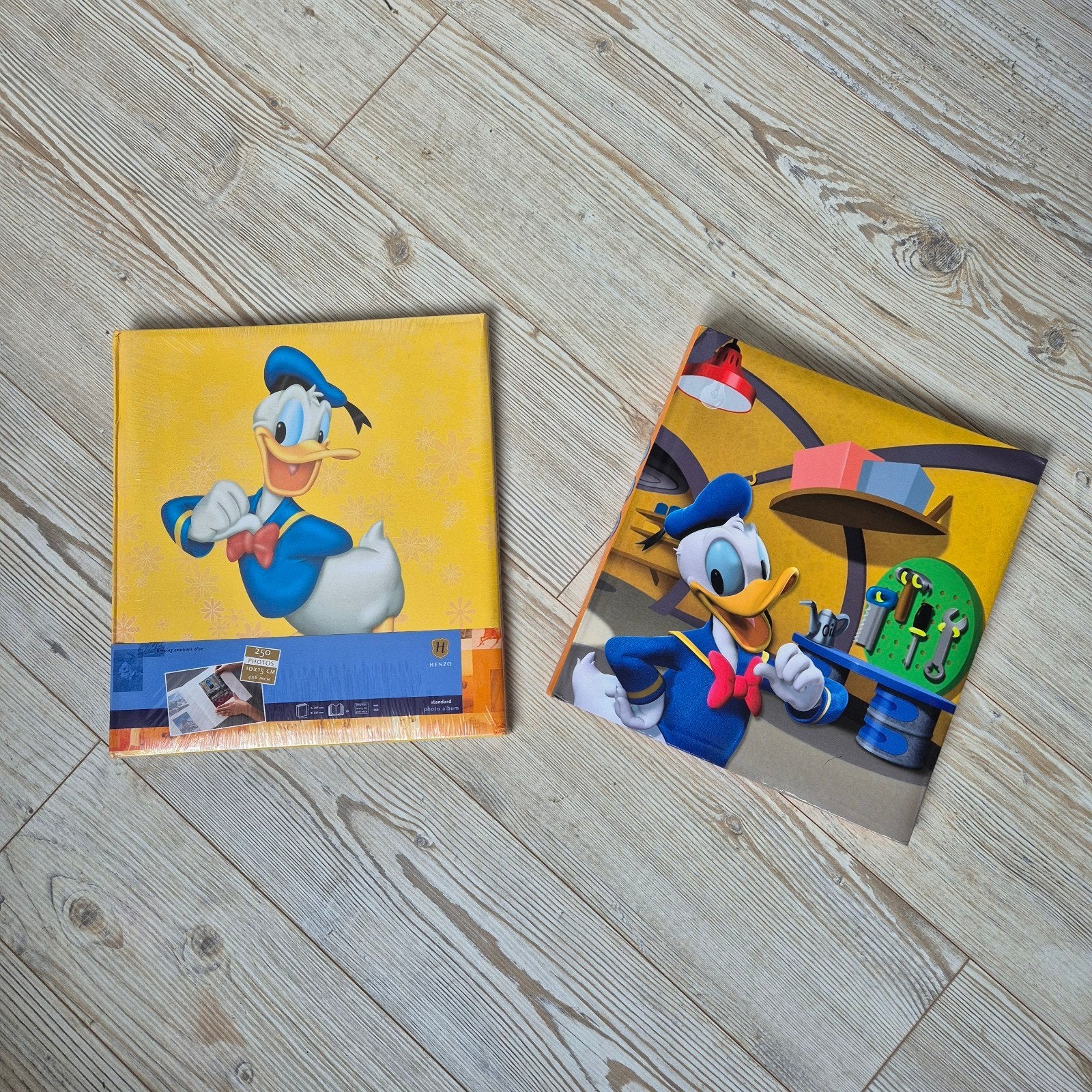 2x Henzo Disney Donald Duck Fotoalbums - Nieuw & Ongebruikt, Henzo, Gebonden, Meerkleurig, Nieuw
