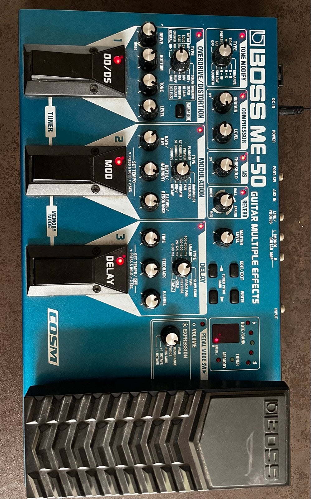 BOSS ME-50 Gitaar Multi-effectpedaal, Ophalen of Verzenden, Zo goed als nieuw, Distortion, Overdrive of Fuzz