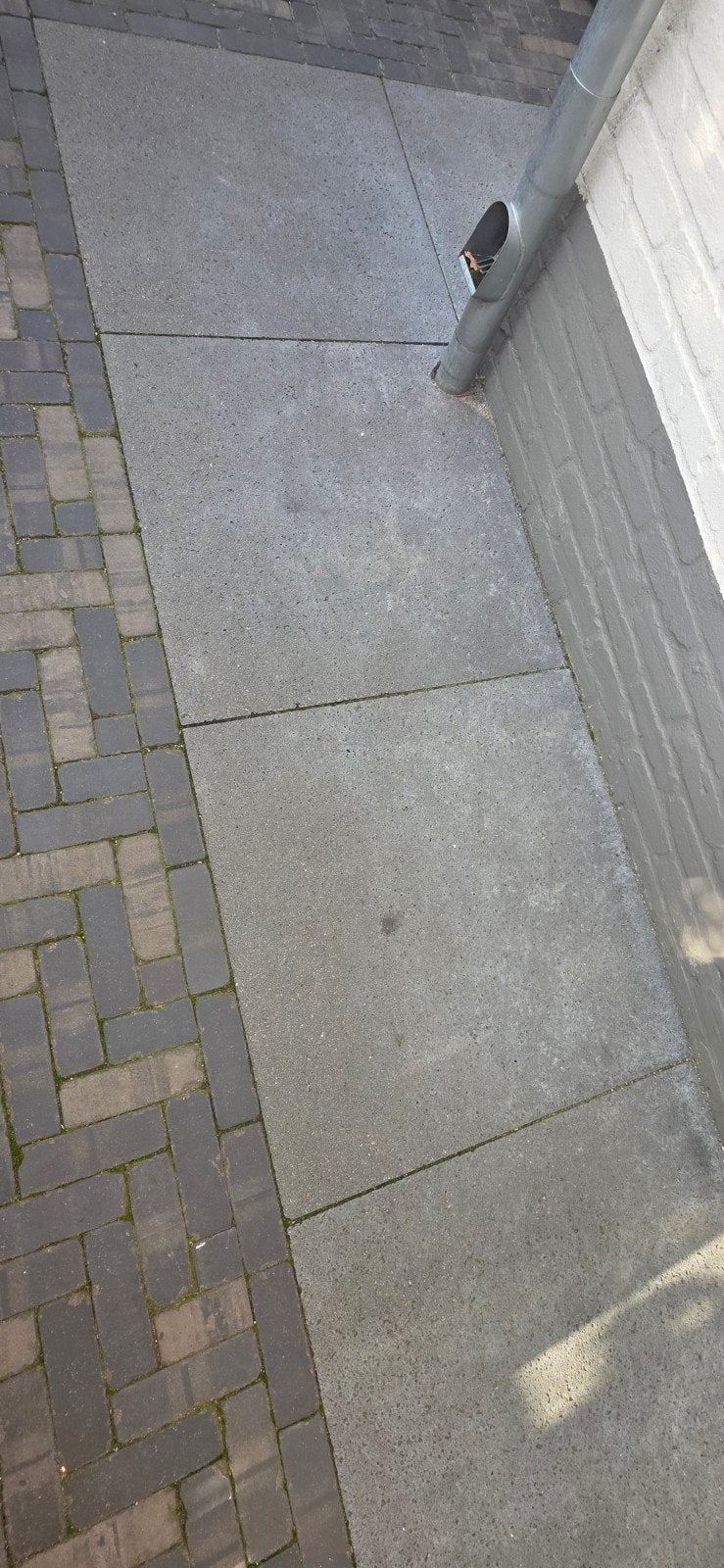 Oud Hollandse Schellevis 100x100x5 tegels, Tuin en Terras, Ophalen, Gebruikt, 10 m² of meer, Beton