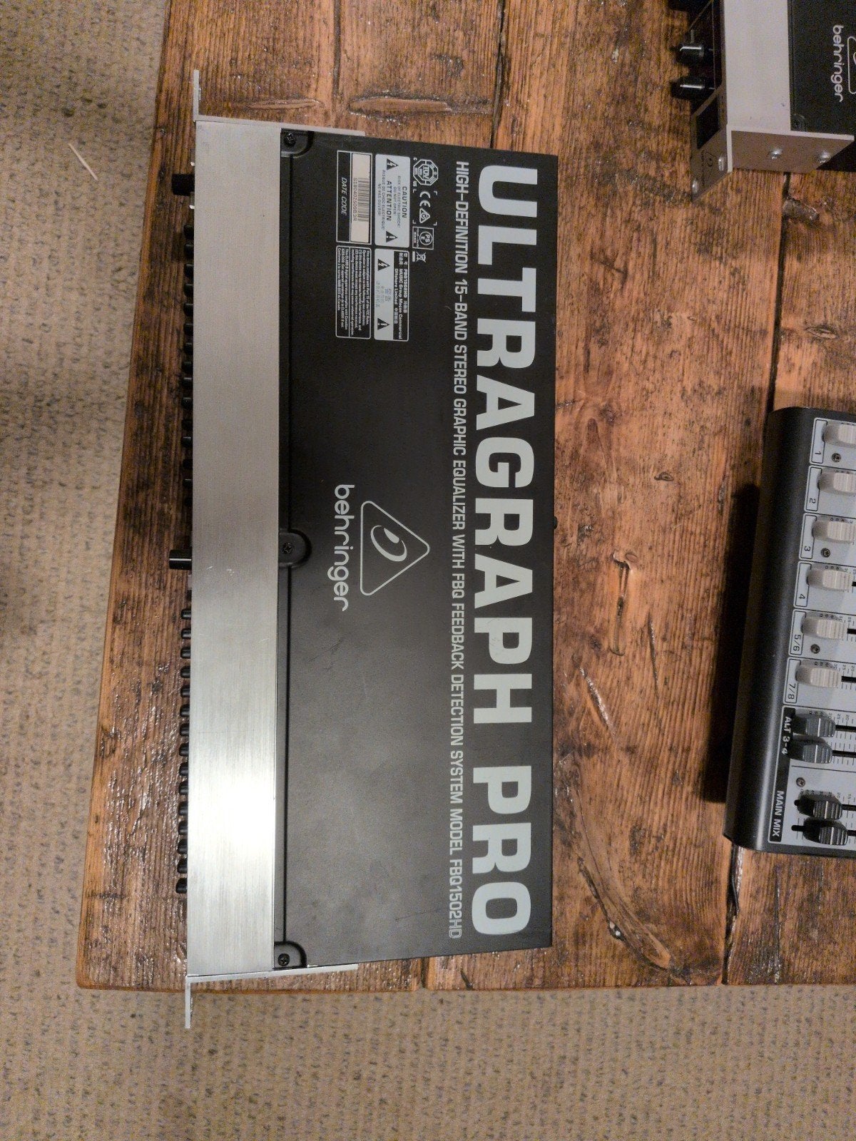 ultragraph pro behringer, Ophalen