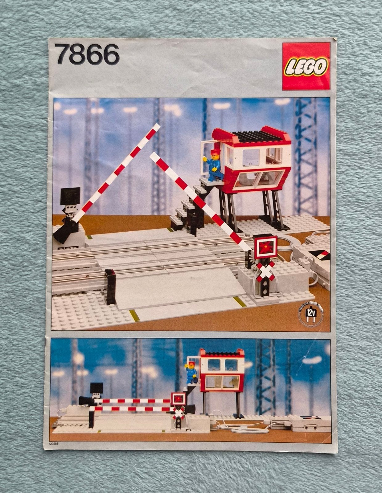 Lego trein spoorweg overgang bouw instructie boek (set 7866), Kinderen en Baby's, Speelgoed | Duplo en Lego, Gebruikt, Lego, Ophalen of Verzenden