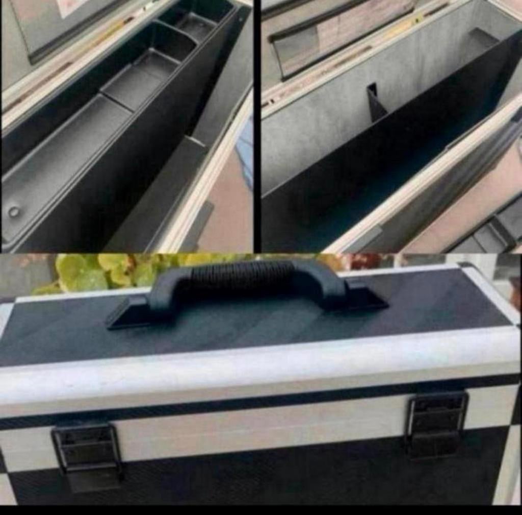 Hard case Kantoor Koffer met vakken. Cijfer slot van Hulshof, Gebruikt, Hard kunststof, Minder dan 50 cm, Ophalen of Verzenden