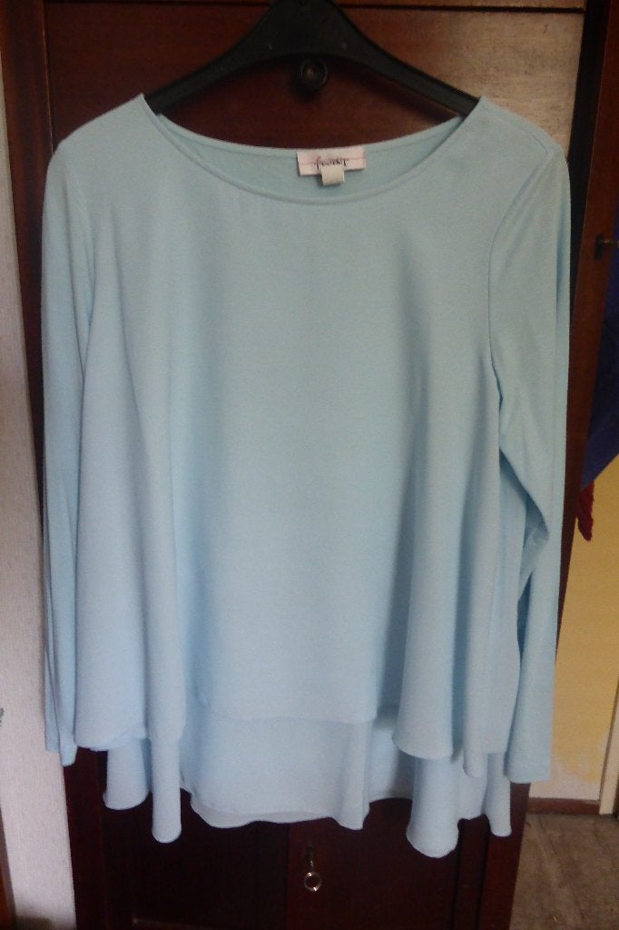 Nieuwe zwierige dubbellaags tuniek TESINI, Ophalen of Verzenden, Nieuw, Maat 42/44 (L), Blauw