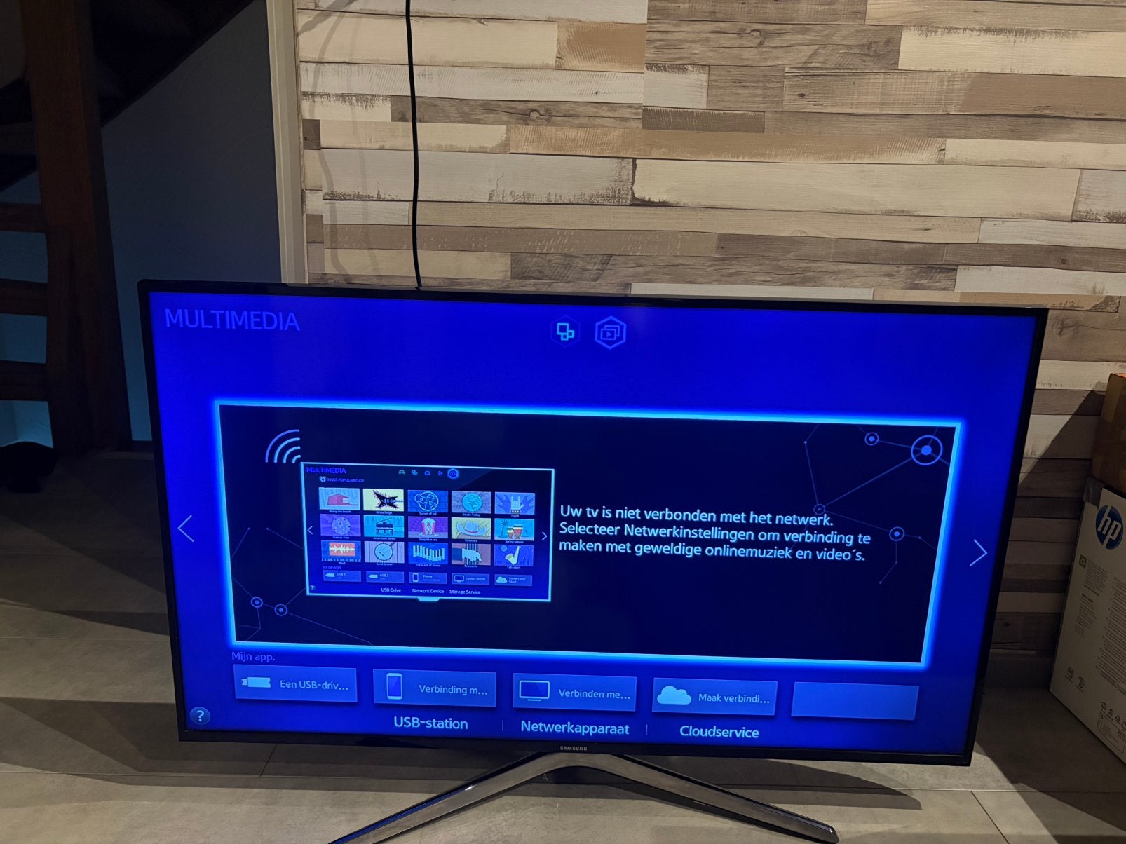 Samsung 40 inch Smart TV, Audio, Tv en Foto, Ophalen, LED, 50 Hz, Zo goed als nieuw