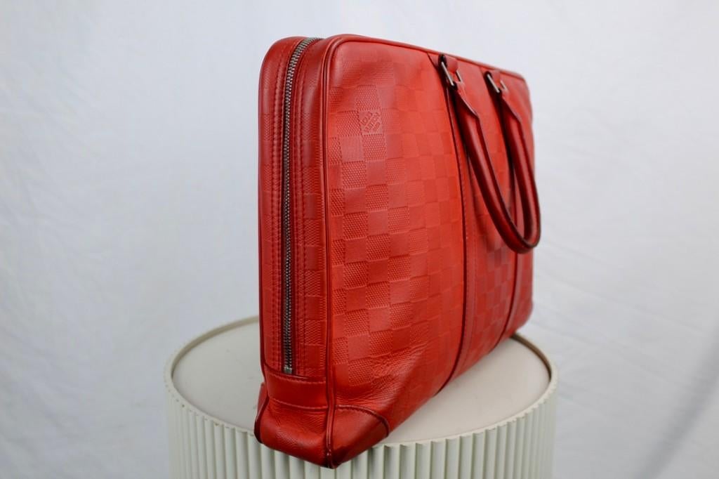 Louis Vuitton Porte Documents Fusion - 1098, Aktetas of Boekentas, Oranje, Ophalen of Verzenden, Lv