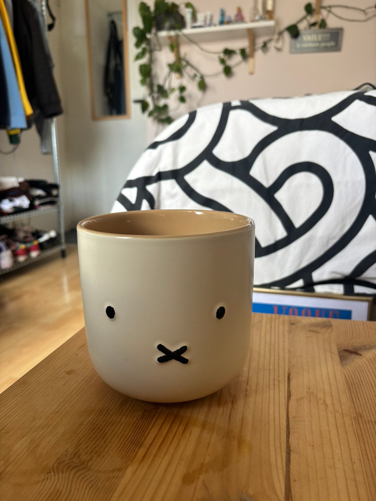 Miffy Blumentopf 12 cm, Keramik, Tuin en Terras, Bloempotten, Ophalen of Verzenden, Zo goed als nieuw