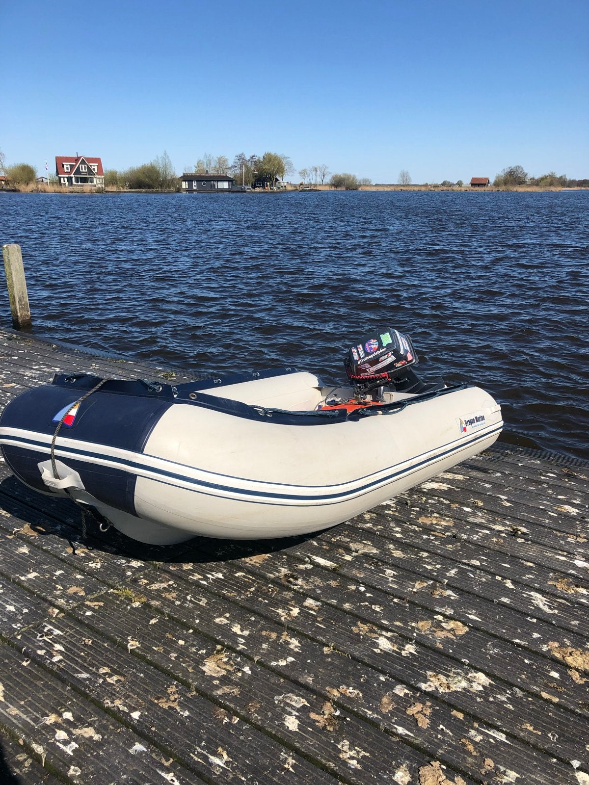 Dragon Marine 270 RIB, Watersport en Boten, Rubberboten, Gebruikt, Overige merken, Polyester/glasvezel, Overige brandstoffen, Buitenboordmotor