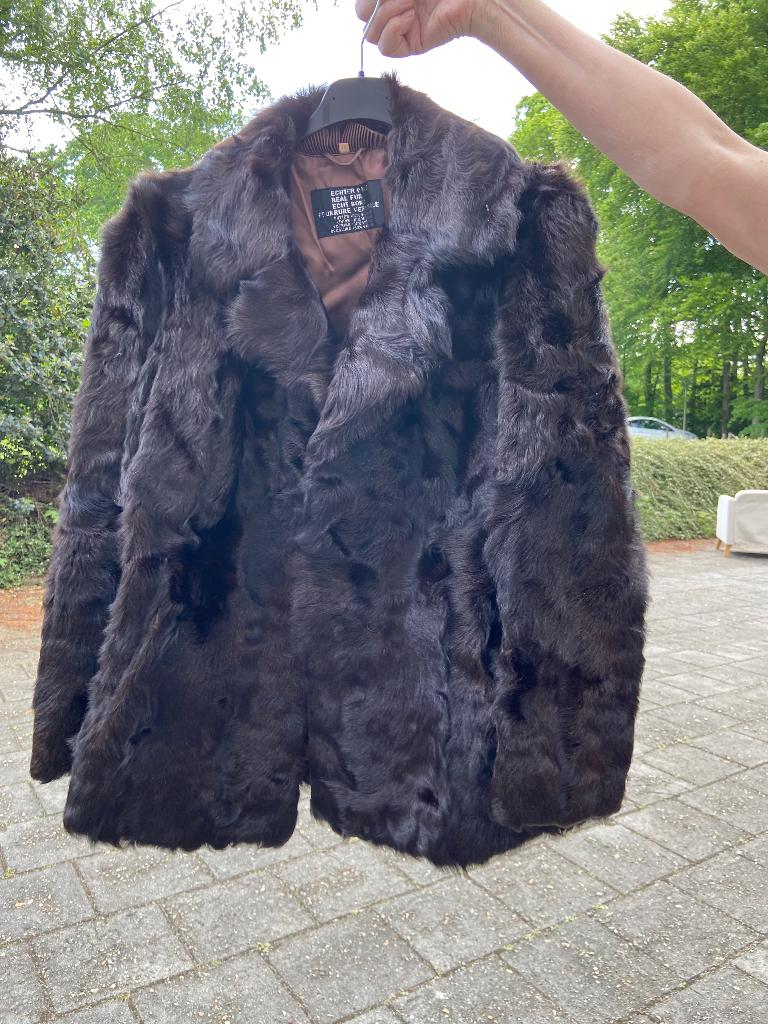 Bontjas, Kleding | Dames, Jassen | Winter, Ophalen, Zo goed als nieuw, Maat 38/40 (M), Bruin