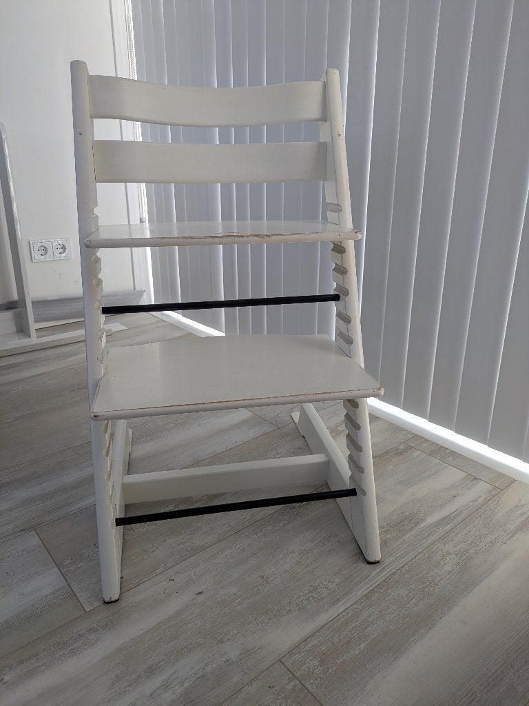 Stokke Tripp Trapp - Wit, Ophalen, Gebruikt, Meegroeistoel, Aanschuifbaar