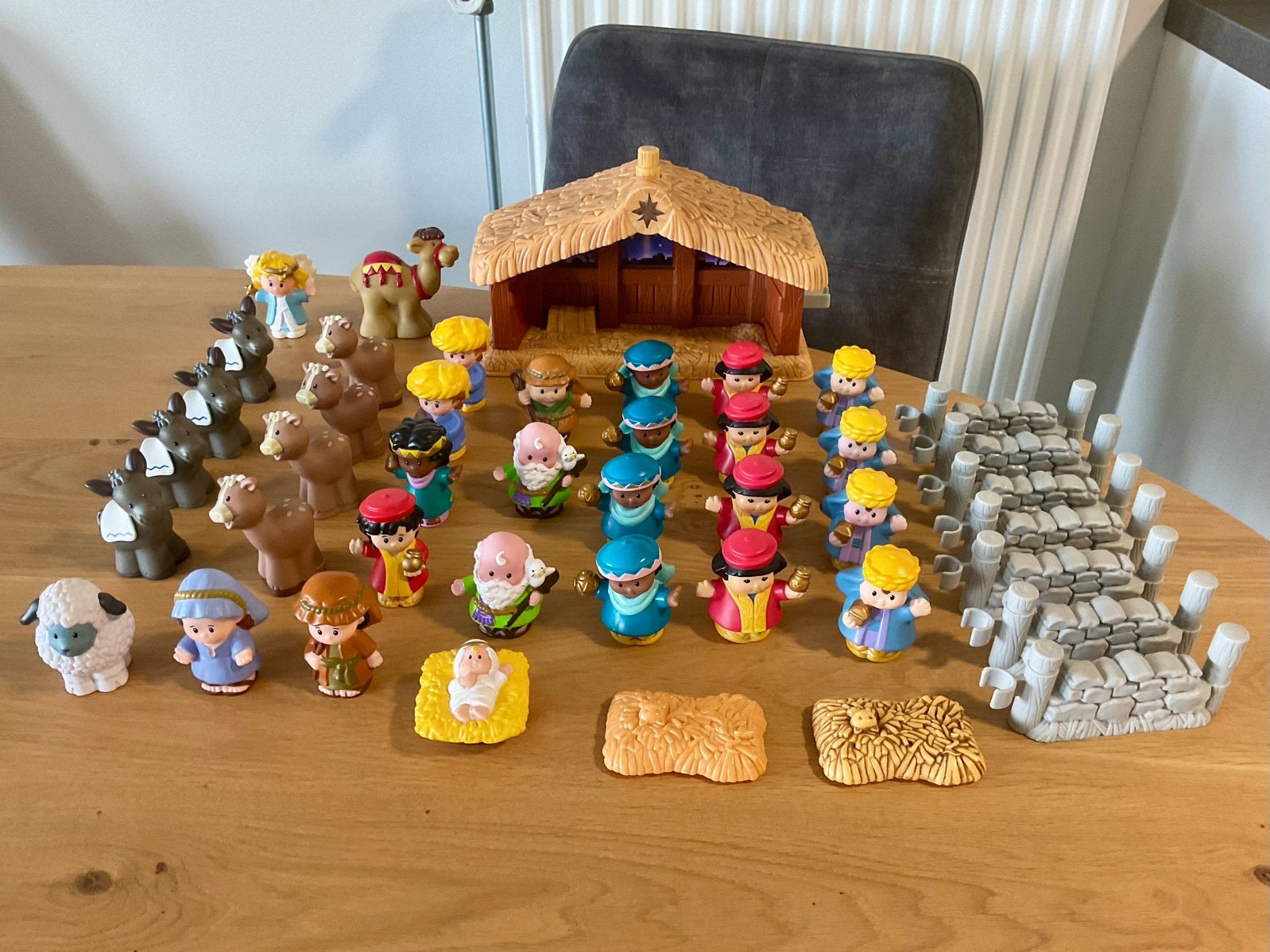 Little People : Kerststal onderdelen, Kinderen en Baby's, Ophalen, Gebruikt, Speelset, Met licht