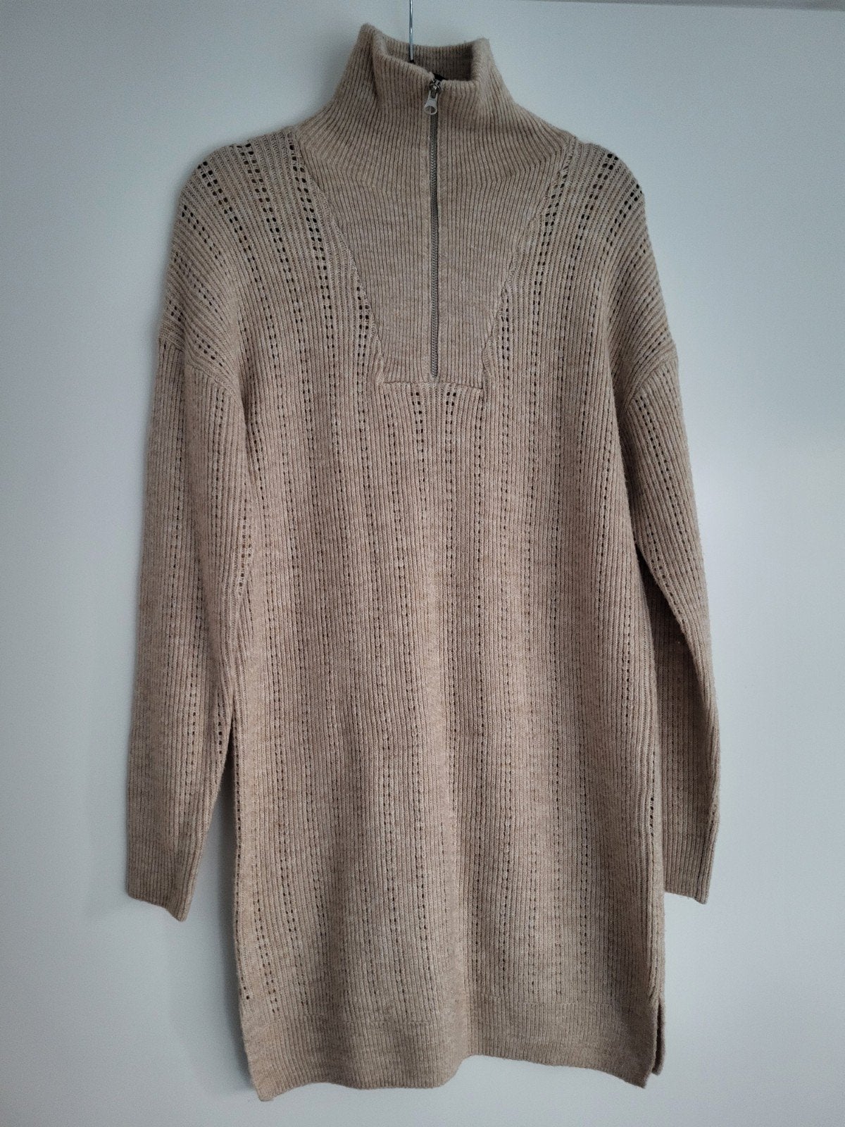 Gebreide Jurk Kiabi, Kleding | Dames, Ophalen of Verzenden, Nieuw, Maat 36 (S), Beige