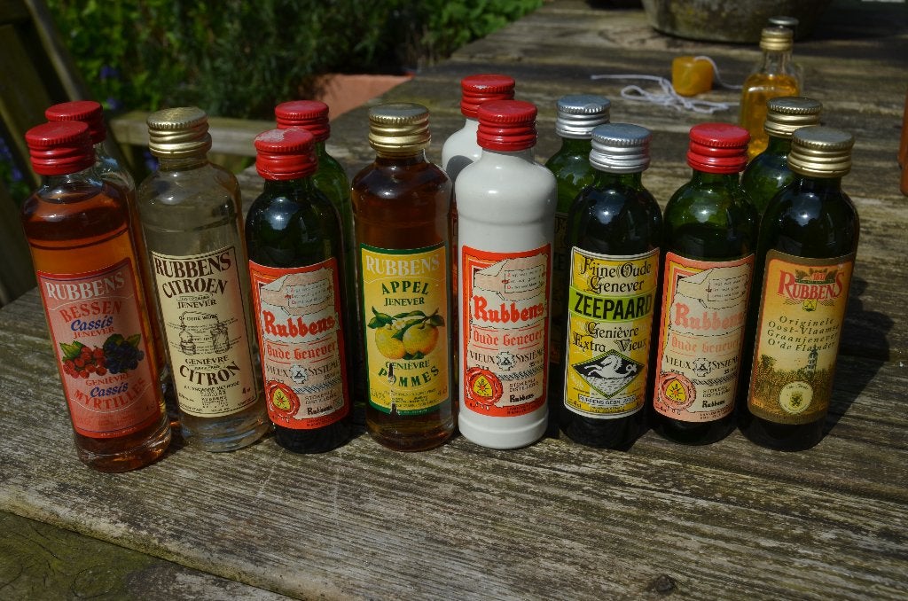Diverse miniatuur flesjes meest Belgische jenever (3), Verzamelen, Ophalen of Verzenden, Gebruikt, Overige typen