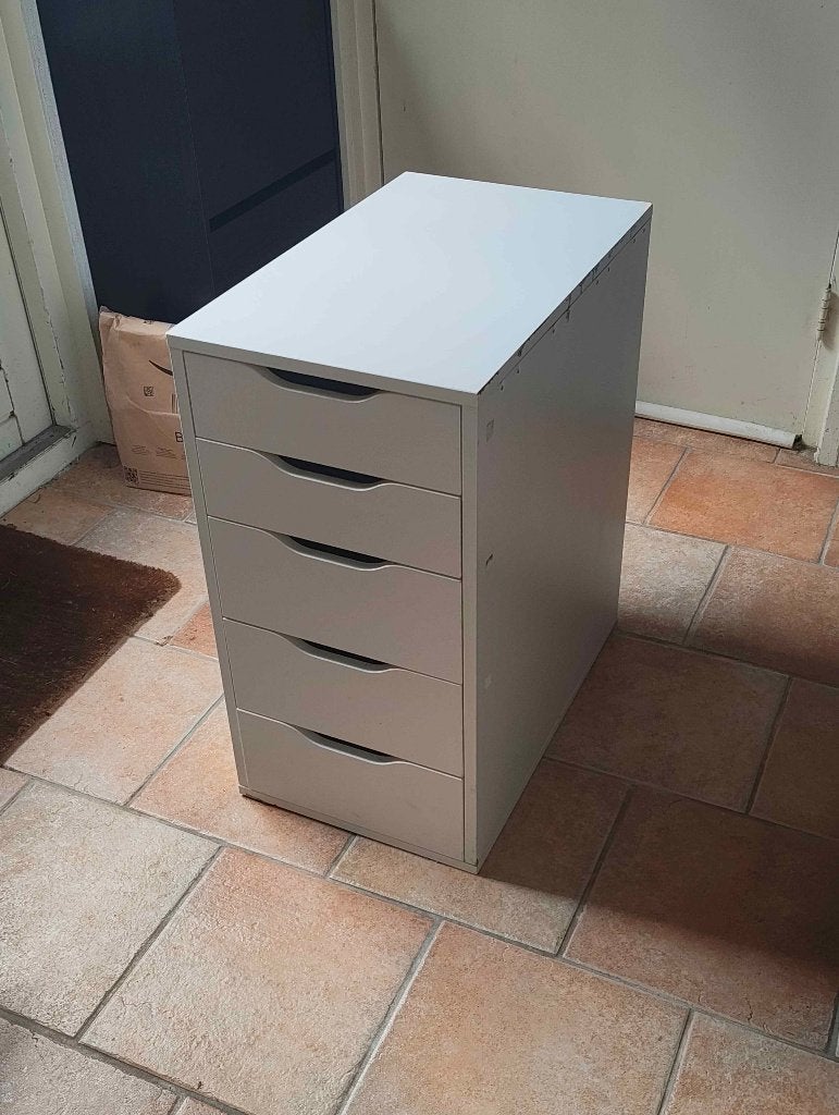 IKEA Alex, Ophalen, Gebruikt, 5 laden of meer, Wit