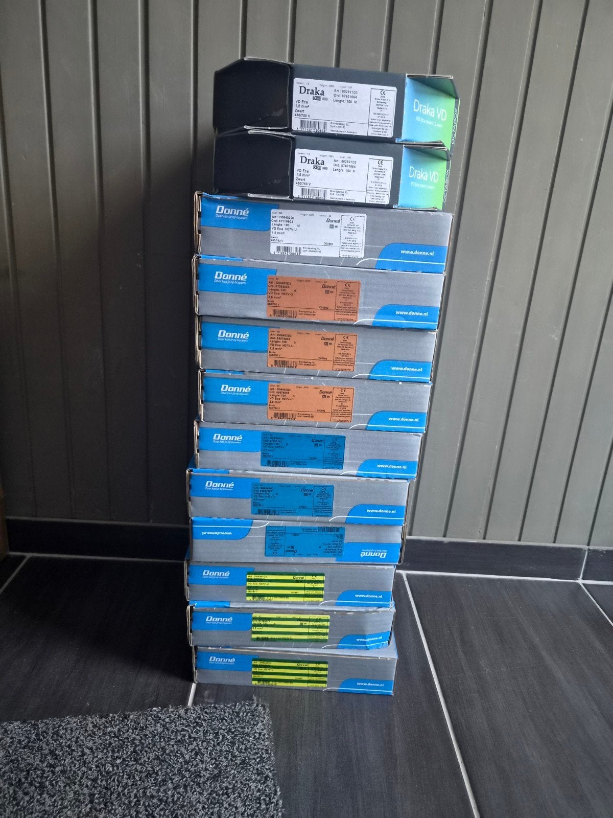 Vd draad diverse nieuwe dozen, Doe-het-zelf en Verbouw, Ophalen of Verzenden, Nieuw, Kabel of Snoer