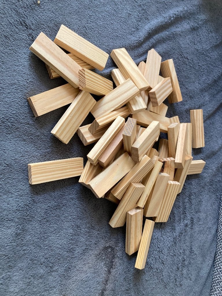 Jenga bloken, Vijf spelers of meer, Ophalen of Verzenden, Zo goed als nieuw