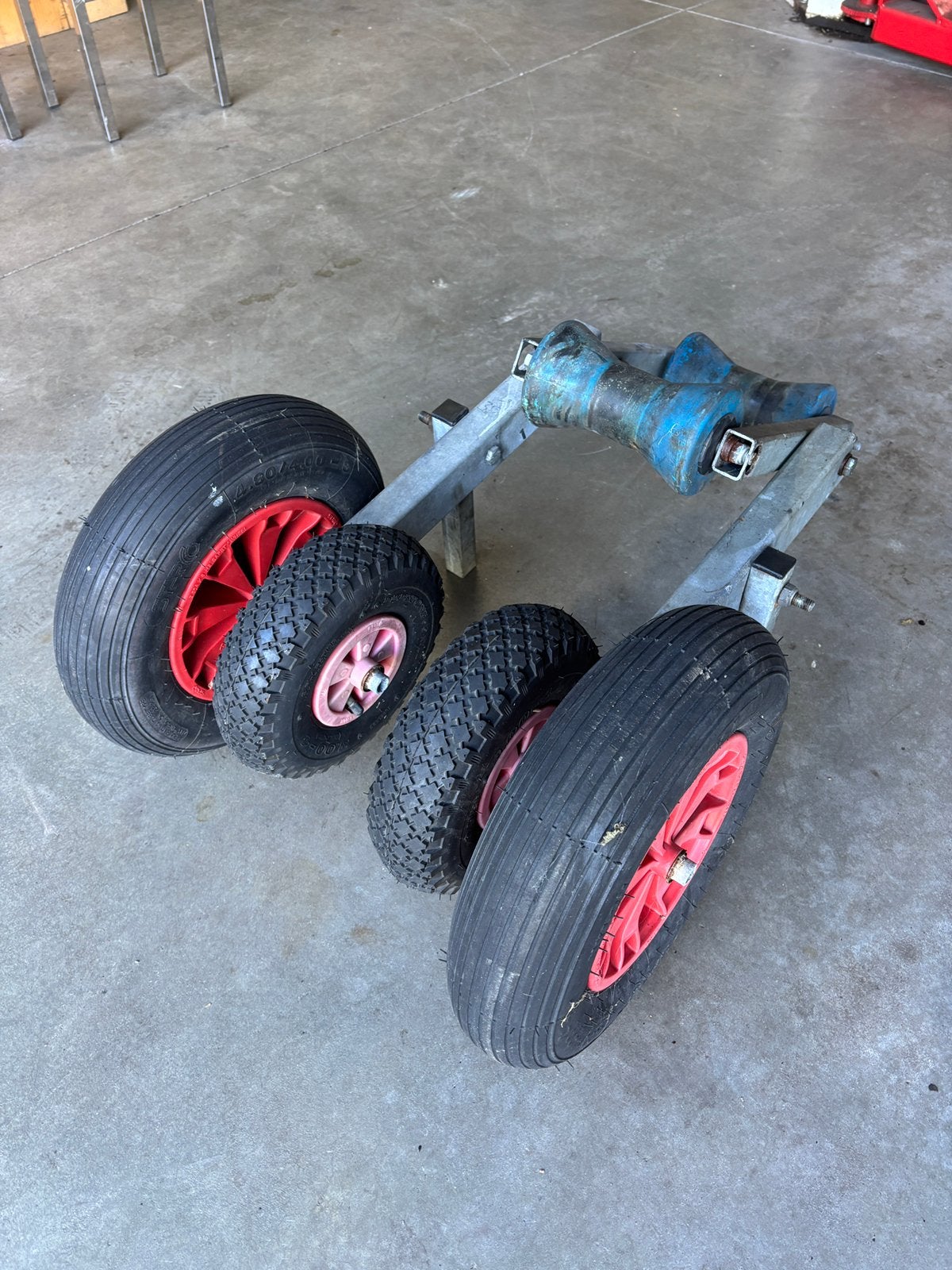 Centreer wiel set voor boottrailer zware uitvoering, Watersport en Boten, Ophalen, Gebruikt, Minder dan 6 meter, Overige typen