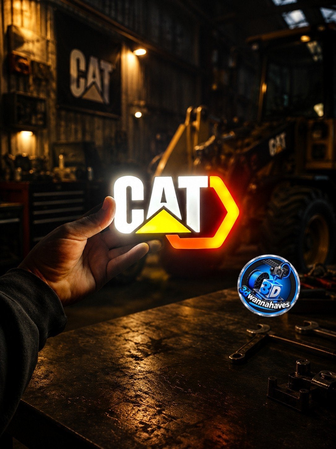 CAT Lichtbak - LED Verlichting voor Garage/Mancave, Ophalen of Verzenden, Nieuw, Lichtbak of (neon) lamp