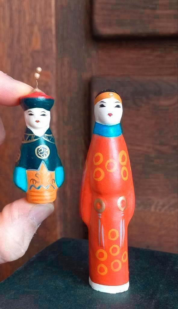 Traditionele Japanse keramiek beeldjes, Ophalen of Verzenden