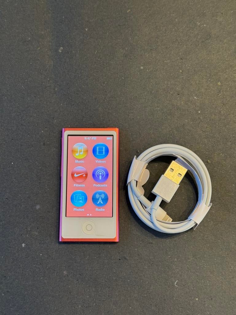 iPod Nano 7 Roze 16GB, Met radio, Ophalen of Verzenden, Zo goed als nieuw, Roze
