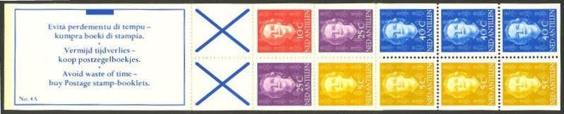 Nederlandse Antillen Postzegelboekje 4A links postfris 1979, Postzegels en Munten, Postzegels | Nederlandse Antillen en Aruba