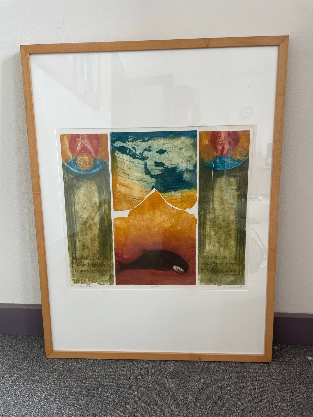Ets Ton Diekstra - 'Verweerd Verleden II' (2002), Antiek en Kunst, Ophalen, Ets, Gesigneerd, 2000 tot heden