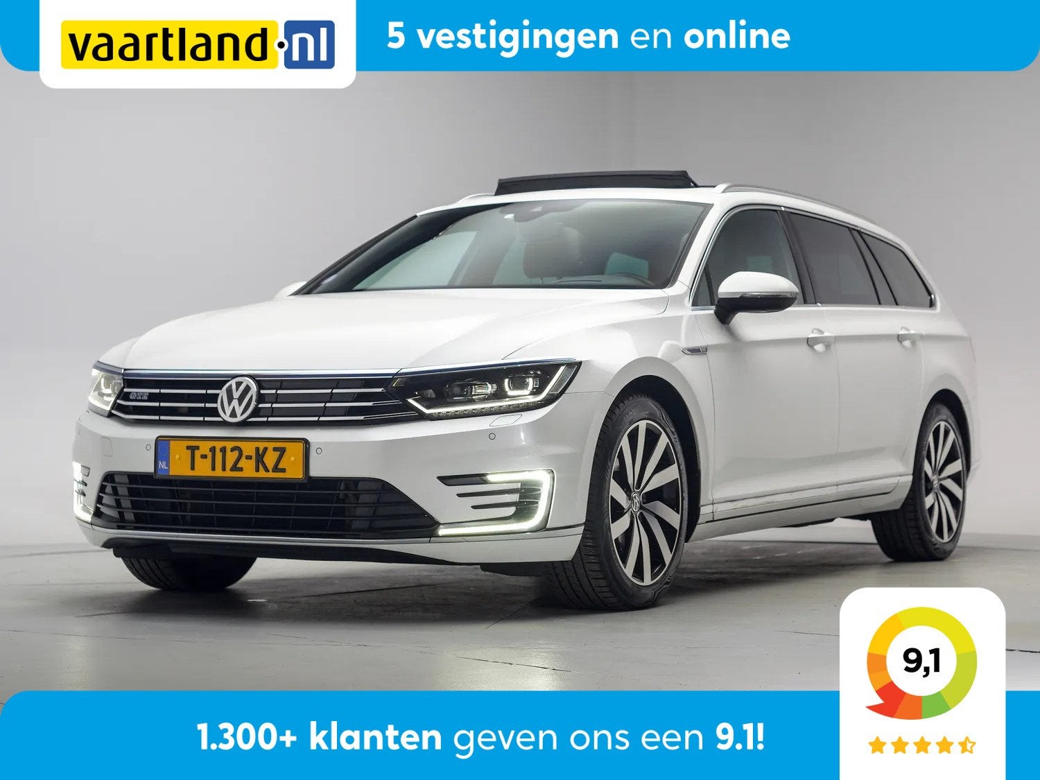 Volkswagen Passat VARIANT 1.4 TSI GTE Highline Aut. [ Panora, Auto's, Gebruikt, 4 cilinders, Wit, Hybride Elektrisch/Benzine