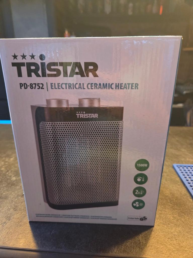Tristar PD-8752 Elektrische Keramische Kachel 1500W, Ophalen of Verzenden, Nieuw