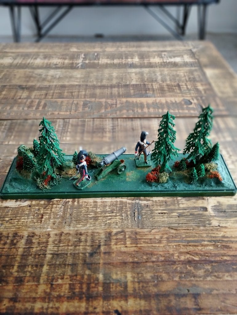 Vintage diorama 19e eeuws tafereel Nitto made Japan, Antiek en Kunst, Ophalen of Verzenden