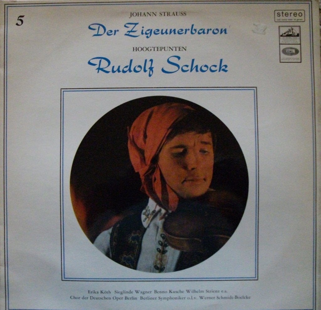 LP  Rudolf Schock - Johann Strauss Der Zigeunerbaron, Cd's en Dvd's, Vinyl | Klassiek, LP, Verzenden, Overige componisten, Opera of Operette