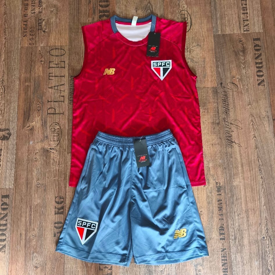 SPFC trainingstenue trainingspak korte broek maat S, Sport en Fitness, Maat S, Verzenden, Nieuw, Set