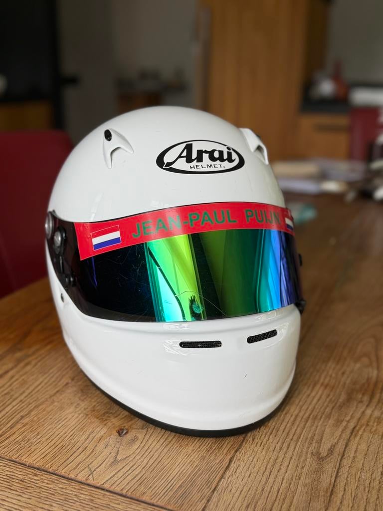 Arai SK-6 Snell-K Karthelm - Maat XS met origineel vizier, Ophalen of Verzenden, Zo goed als nieuw, Helm of Handschoenen