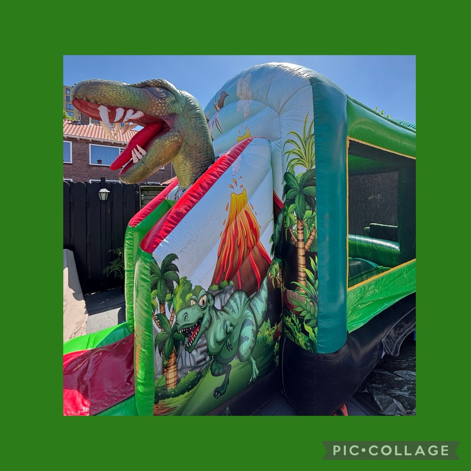 Dino springkussen te huur, Ophalen, Zo goed als nieuw, Overige