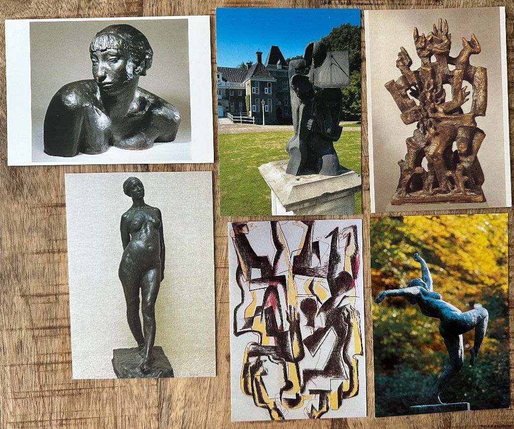 6 KAARTEN VAN Rik Wouters en Ossip Zadkine, Verzenden, 1980 tot heden, Ongelopen, Overige thema's
