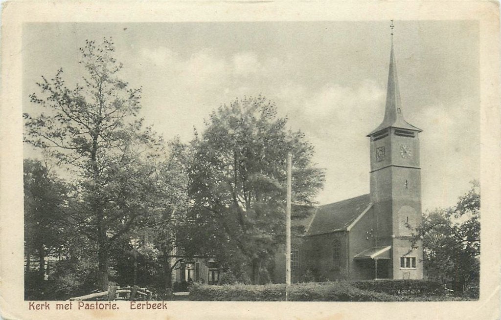378-291-019 Eerbeek Kerk met Pastorie, Verzamelen, Verzenden, Voor 1920, Gelderland