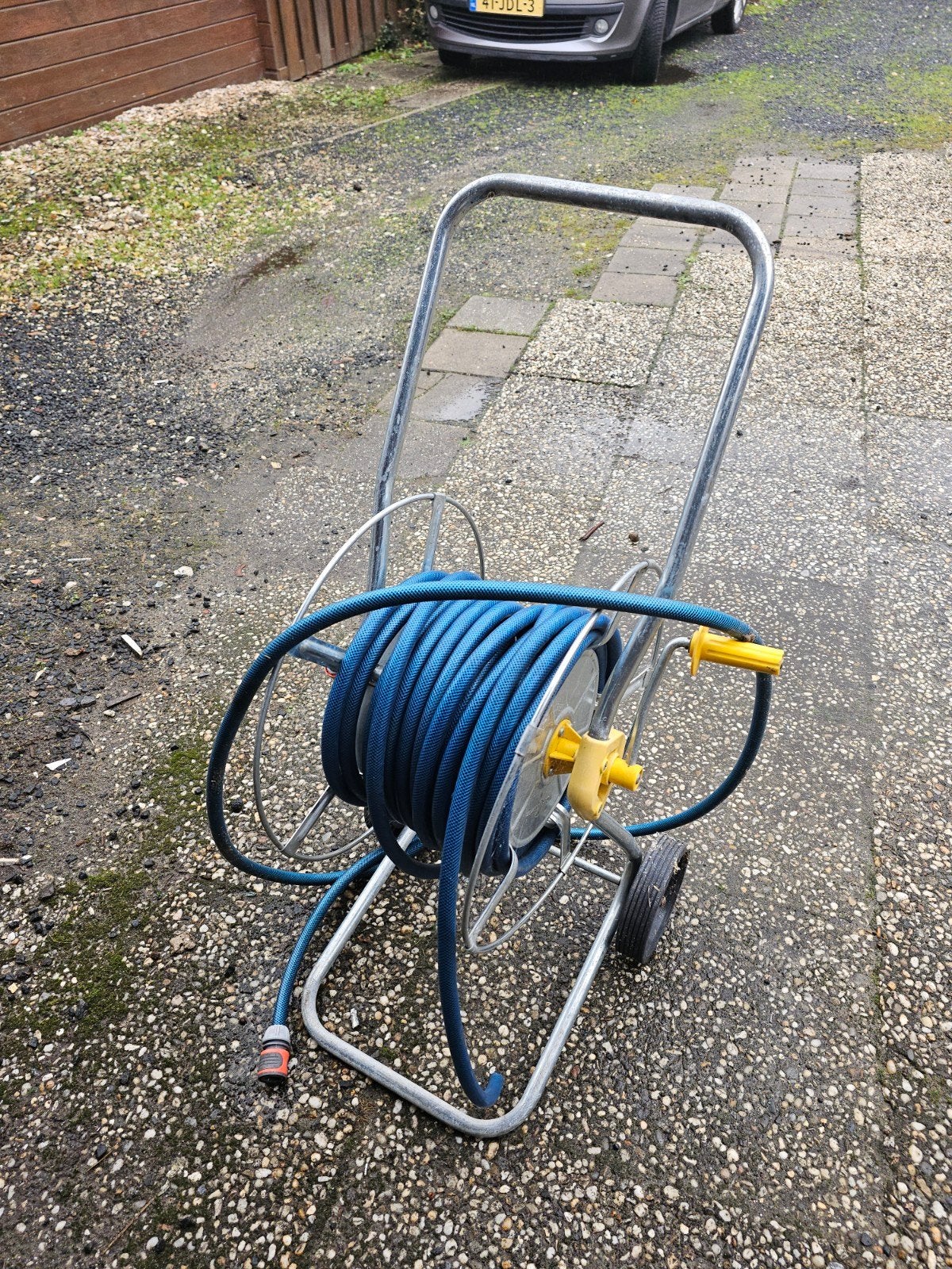 Wolf-Garten tuinslanghaspel met slang, Ophalen of Verzenden, Gebruikt, Tuinslanghaspel