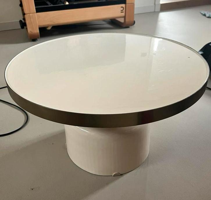 Zuiver Glam Salontafel, Ophalen, 50 tot 100 cm, Rond, 50 tot 100 cm