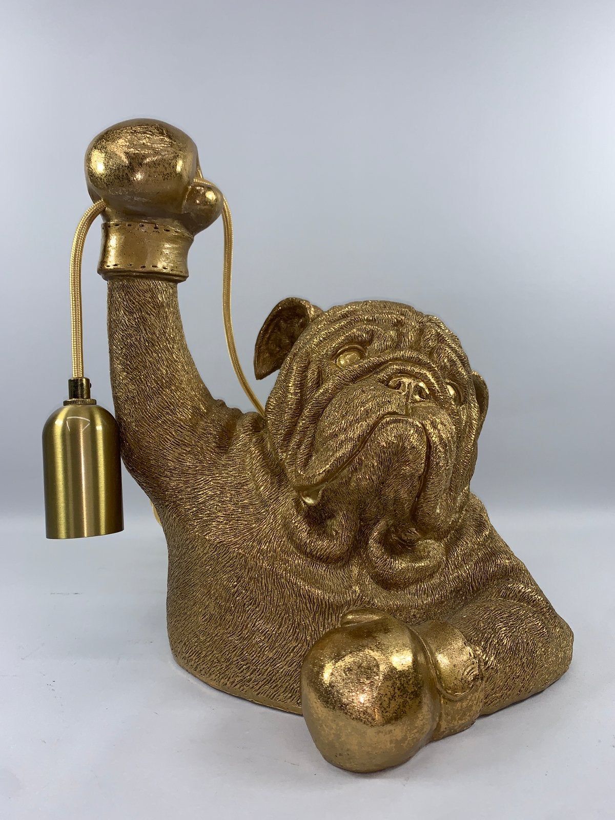 Bulldog lamp - Decoratie - Shabella-deco, Shabella, Nieuw, Goud, Shabelladeco@outlook.com