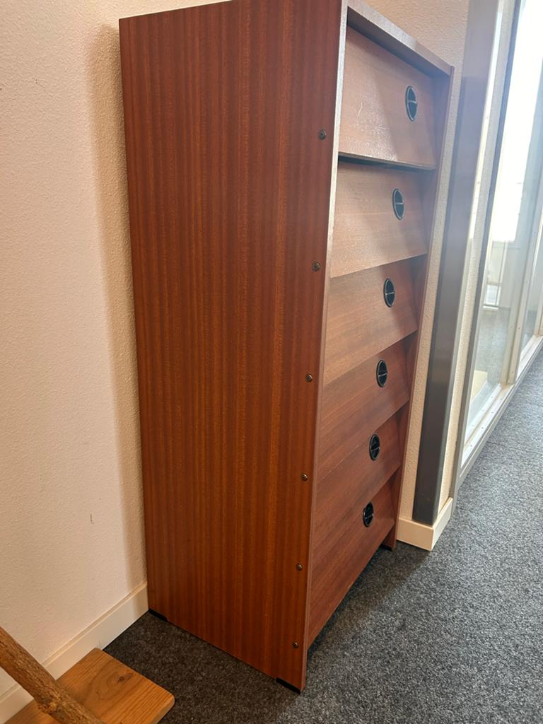 Vintage schoenenkast met 6 lades, Ophalen, Gebruikt