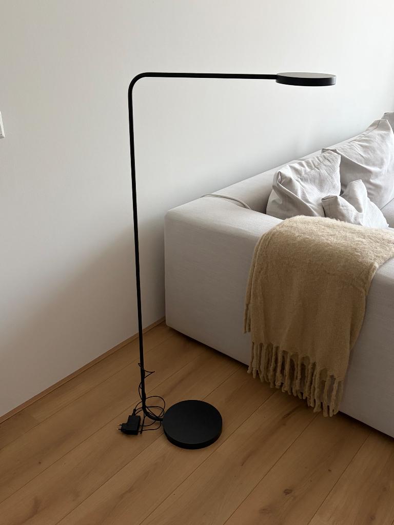 Zwarte IKEA X HAY YPPERLIG Vloerlamp, Ophalen, Zo goed als nieuw, Metaal, 150 tot 200 cm