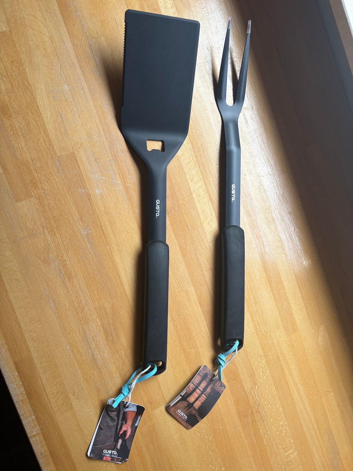 Gusta BBQ spatel en vork set, Ophalen of Verzenden, Nieuw