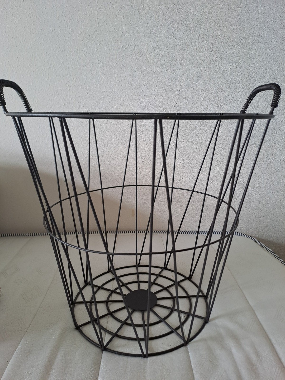 Draadstalen wasmand 50 x 40 cm, Ophalen, Met handvatten, Gebruikt, Mand
