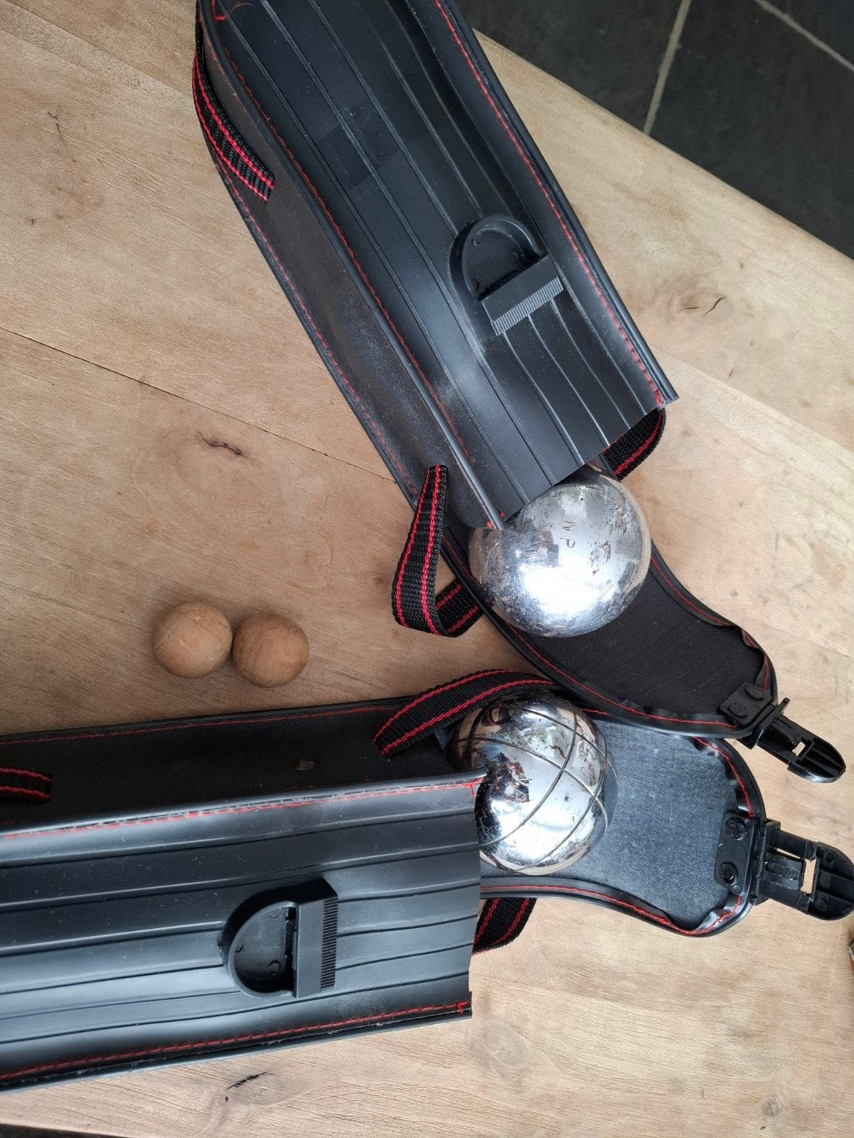 Jeu de Boules / Petanque Set in Draagtassen, Ophalen of Verzenden, Gebruikt