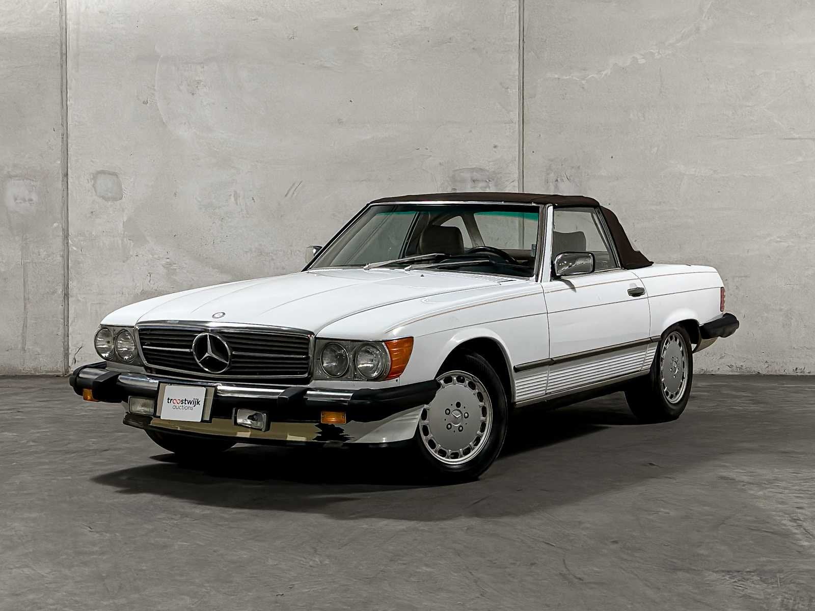 Mercedes-Benz 560SL 5.6 V8 230pk 1987 SL-Klasse Youngtimer, Automaat, Gebruikt, Cabriolet, Bedrijf
