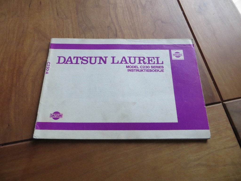 Instructieboek Datsun Laurel model C230 1980, zeer mooi!, Ophalen of Verzenden
