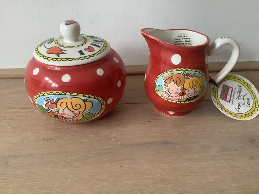 NIEUW Blond Amsterdam suikerpot en melkkannetje, Blond Amsterdam, Overige typen, Nieuw, Ophalen of Verzenden
