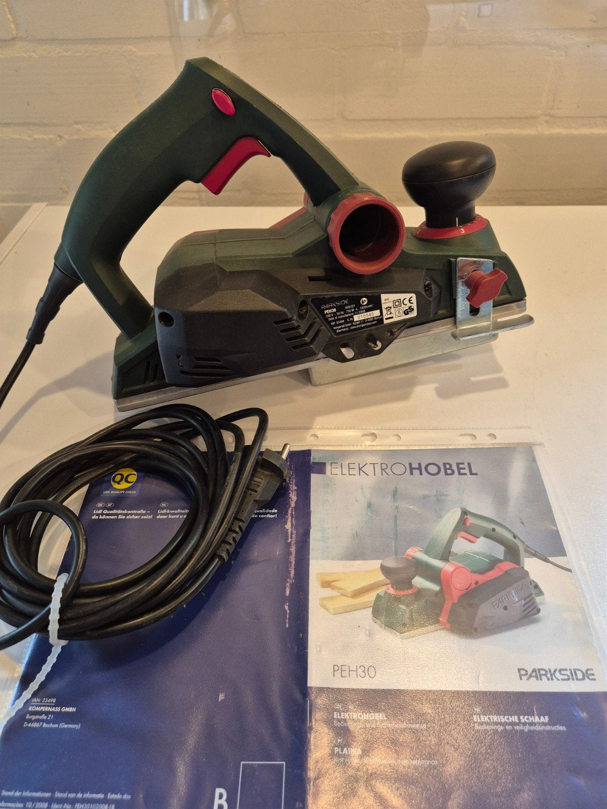 PARKSIDE Elektrische Schaafmachine 750W, Doe-het-zelf en Verbouw, Ophalen of Verzenden