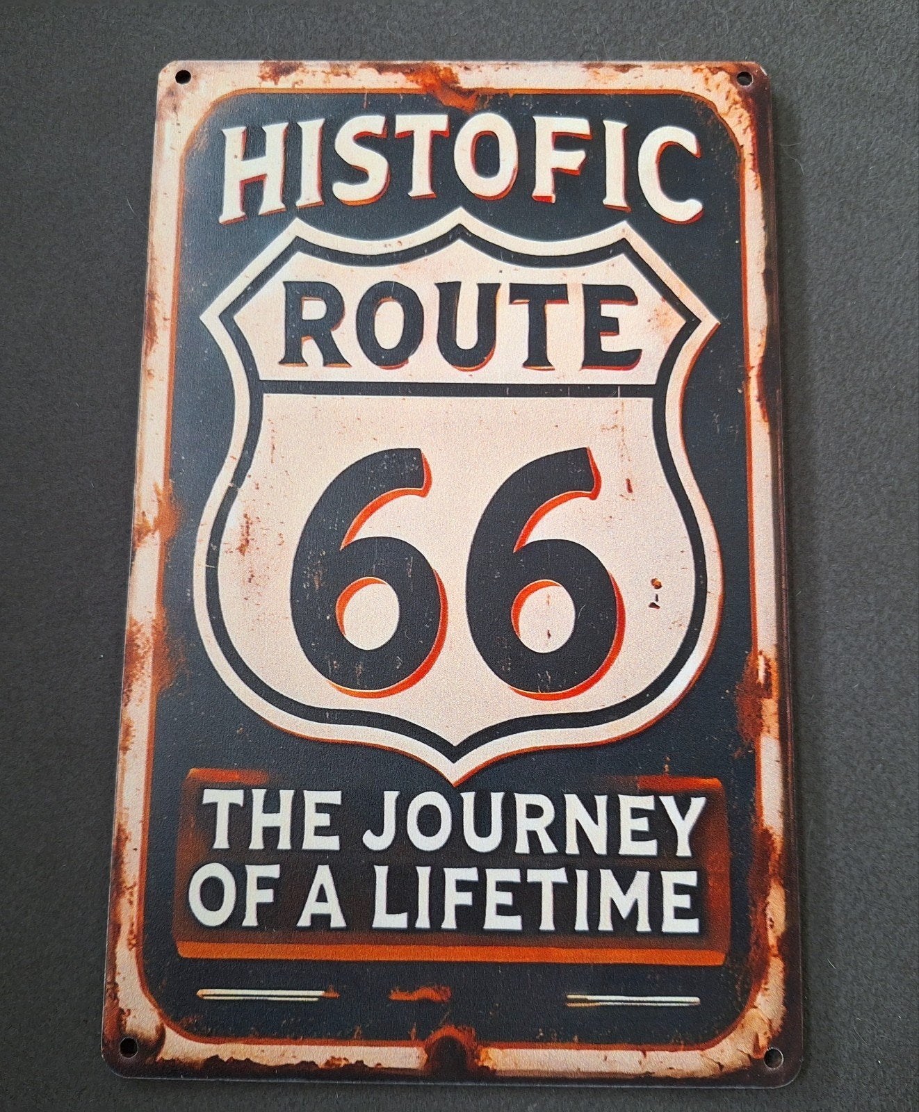 route 66 wandbord, Ophalen of Verzenden, Zo goed als nieuw